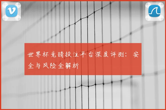 世界杯竞猜投注平台深度评测:安全与风险全解析